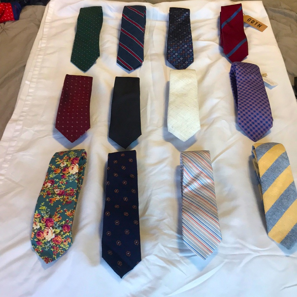Skinny Ties Galore - various brands